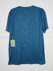 NWT TEK GEAR DRY TEK NIGHTFL TL BLUE DOTTED CREW NECK T-SHIRT SZ L #Y175