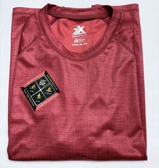ZeroXposur Men’s XXL Rash Guard Tee UPF 50 Deep Red Quick Dry NWT