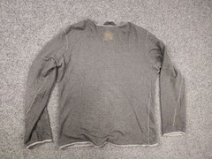 WLG Giorgio Brato Italy Design Unconstruct Asymmetric cut Long Sleeve Pullover