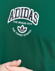 Adidas Originals Back Logo T-Shirt – Green Men’s Trefoil Tee