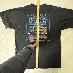 Vintage Harley Davidson Chicago Home of the Blues T Shirt Holoubek Large USA