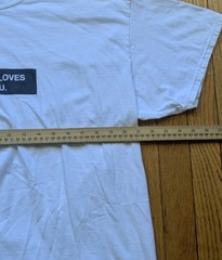 Jesus Loves You Shirt Size XL White Box Logo Crew Neck Short Sleeves Cotton