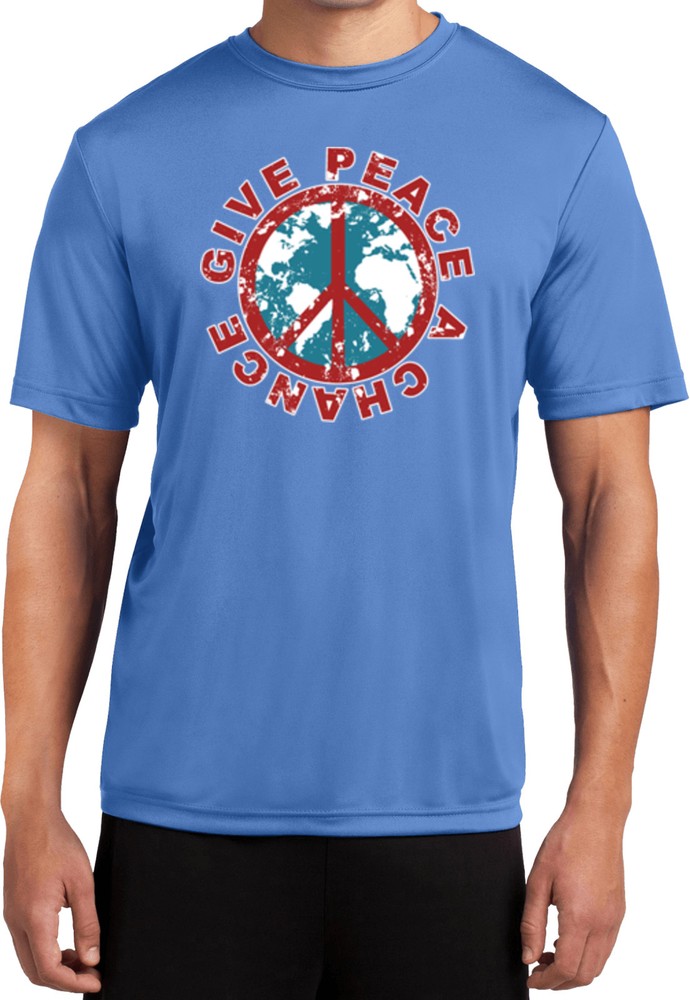 Buy Cool Shirts Peace T-shirt Give Peace a Chance Moisture Wicking Tee