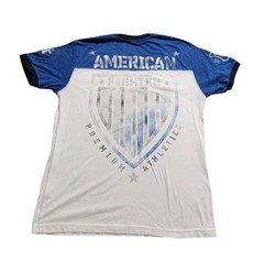 Buckle AMERICAN FIGHTER Men’s Size XL Blue White Black T-shirt