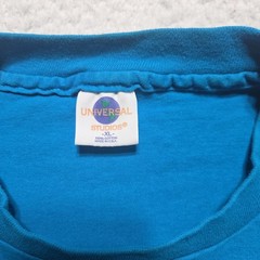 Vintage 90s Universal Studios Hollywood Shirt XL Made in USA Blue Movie Promo