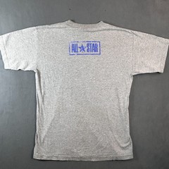 Vintage Converse Chuck Taylor T Shirt Large Gray Blue Star Logo USA