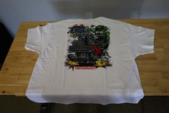 Men’s Ed Big Daddy Roth Rat Fink Chevy Cruisin USA White Cotton T-Shirt M-3XL