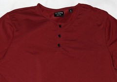 X Cuts Curve Hem PYCA PRO Men’s Long Sleeve Henley Shirt Size 2XL