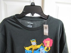 OLD NAVY Men’s Black Marvel Villain T-Shirt- Thanos, SZ MEDIUM NWT