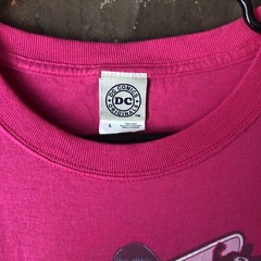 DC Comics Lois Lane Pink T-Shirt Size Large Jerzees Hi Densi-T 