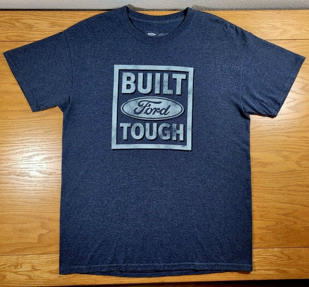 FORD MOTOR COMPANY “Built Ford Tough” Distressed Logo T-Shirt M Men’s Medium