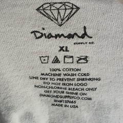 Diamond Supply Co Mens White Long Sleeve Graphic T-Shirt Hardware Heavyweights L