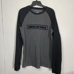 American Eagle Thermal Shirt Long Sleeve Mens Medium M Y2K 21×27