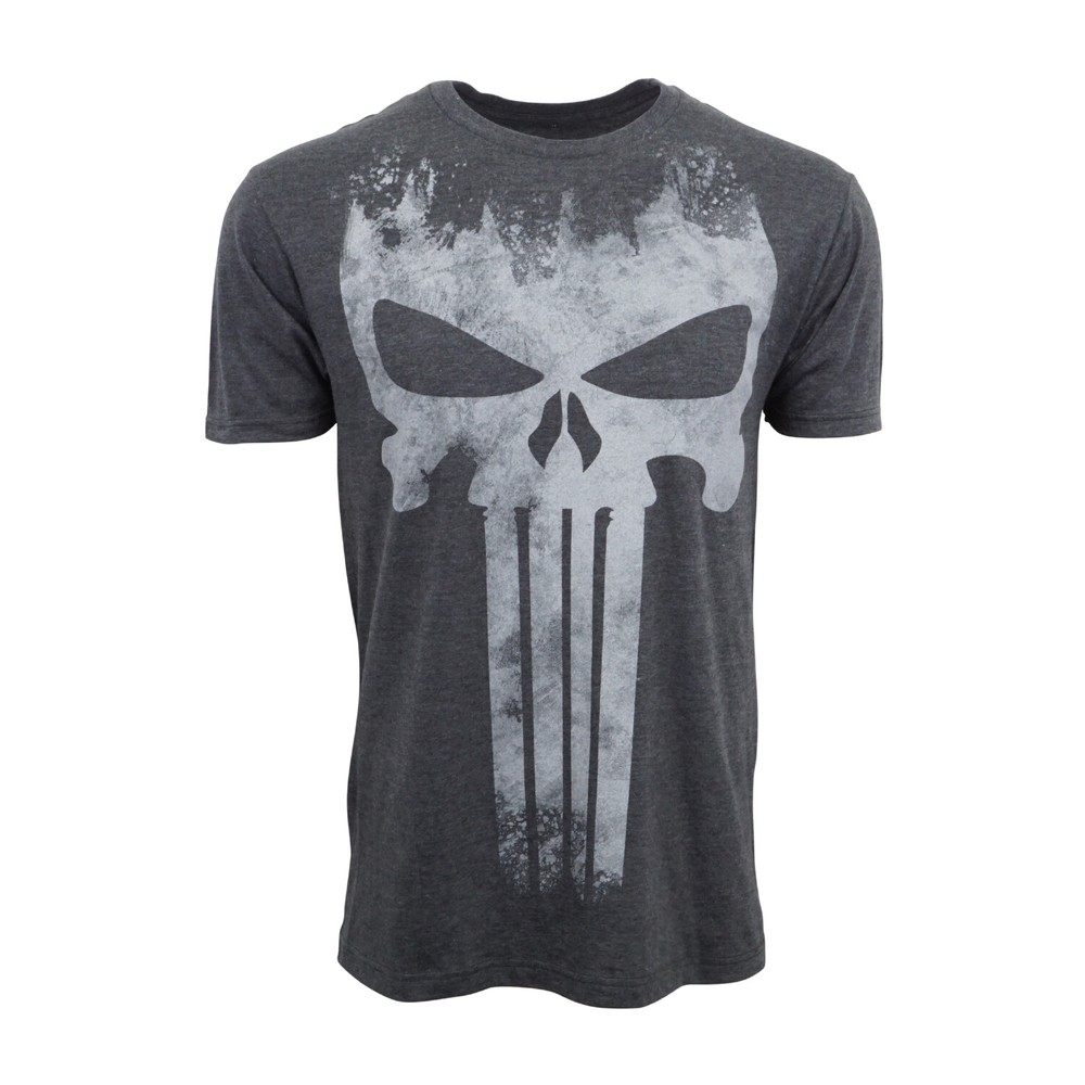MARVEL THE PUNISHER MENS CHARCOAL GRAPHIC T SHIRT