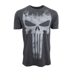 MARVEL THE PUNISHER MENS CHARCOAL GRAPHIC T SHIRT