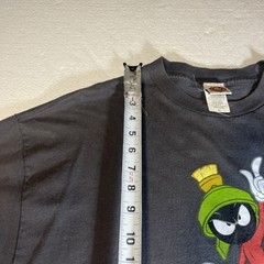 Vintage Looney Tunes Charcoal Gray Marvin the Martian Shirt XL