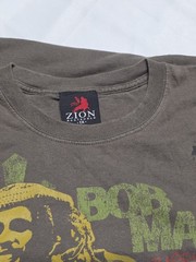 Vintage Y2K Zion Rootswear Bob Marley Rastaman Vibe Graphic Reggae Tee Size XL
