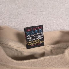 Dash Clothing Shirt Mens Large Beige Kenya Embroidered Graphic Tee Africa Travel
