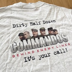 Vintage 1998 Commandos PC Game Promo Tee Shirt Eidos Mens Large Gaming Promo