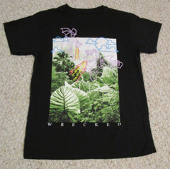 BRISCO Brands Wrecked Graffiti Tag Graphic T-Shirt Men’s Medium Black Shirt
