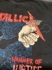 Metallica Damaged Justices T Shirt Men’s 2 Xl hammer Of justice Skull Harvest