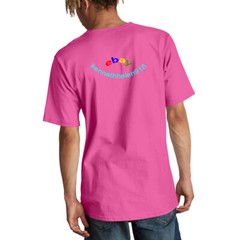 CHAMPION LIFE FLOSS STITCH C LOGO HERITAGE TEE SHIRT PEONY PINK MENS SIZE LARGE