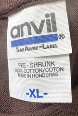 Anvil Men’s Deer Thug Graphic Brown Short Sleeve Shirt Size X-Large