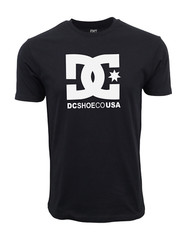 DC SHOES STAR CO USA BLACK SS T SHIRT