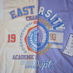 Trust The Universe Mens T Shirt Size M Varsity University Purple Split Tee
