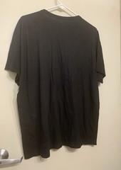 Hanes black t- shirt large classic everyday cotton tee comfortable casual unisex