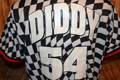 Hudson Outerwear Men’s Checker Pattern Diddy 54 Shark Teeth T Shirt Size XL