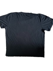Saint Laurent YSL Black Cotton T Shirt Embroidered Logo Men’s XL Made In Italy