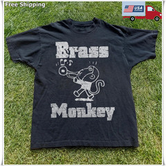 Beastie boys Brass Monkey Unisex Black T-shirt Sizes S to 5XL