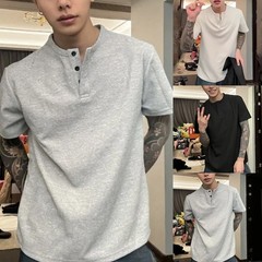 Men’s Lightweight Casual T Shirt Short Sleeve in Waffle Fabric for Easy Wear