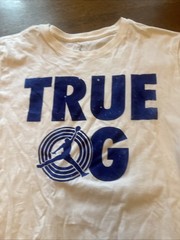 Vintage Jordan & Nike T Shirts Men Medium White Black Yellow Jumpman Dri Fit
