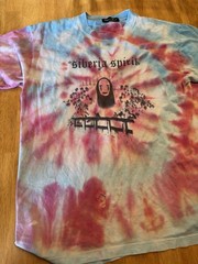 Blue Pink Siberia Spirit Tie Die 100% Cotton Shirt Damages Listed