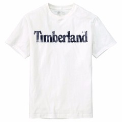 NWT Timberland Men’s Faded Linear Logo Short Sleeve Crew Neck T-Shirt Tee A11GY