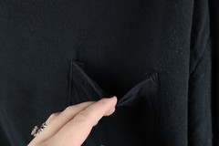Vintage 90s Streetwear Mens XL Distressed Blank Pocket T-Shirt Black Cotton