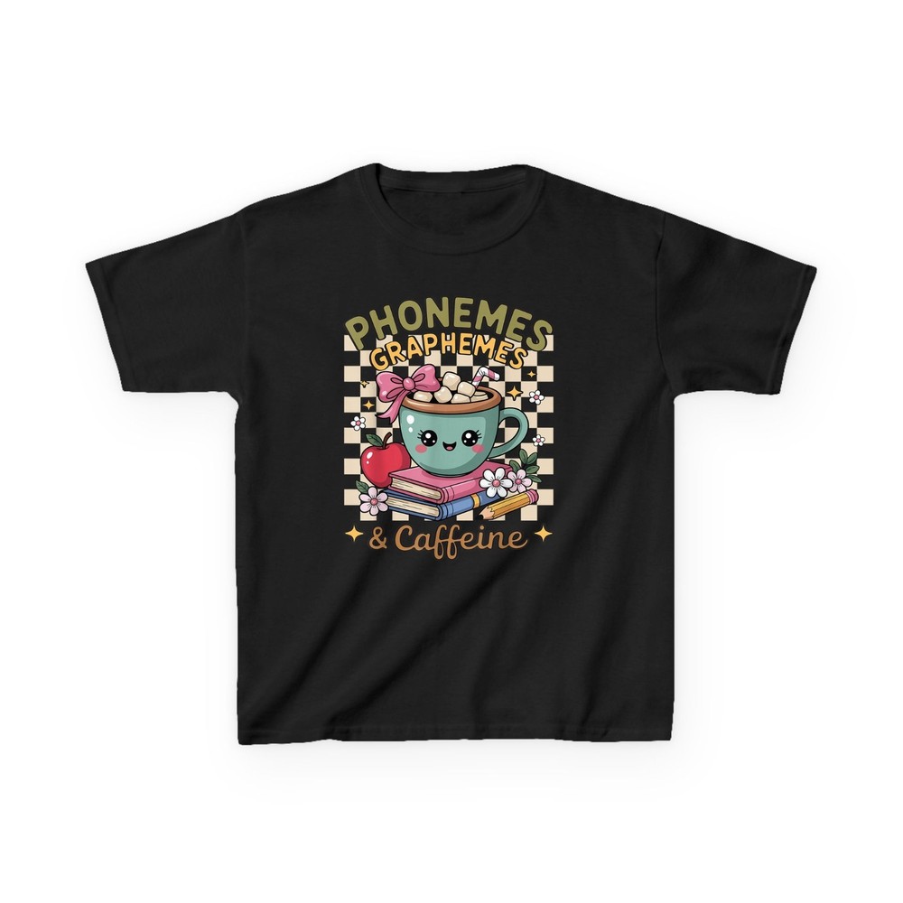 Phonemes Graphemes Caffeine Teacher Coffee T-Shirt