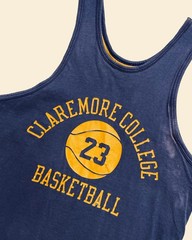 True Vintage 1960s–70s Champion Double Face Tank Jersey Blue Size L