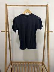 VTG 70s Lee Workwear Denim Jeans Promo Faded Worn Navy T-Shirt Size M