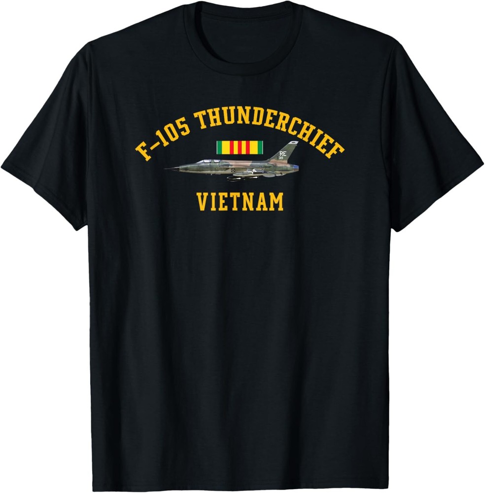 Min NEW LIMITED F-105 Thunderchief Vietnam Veteran F-105 Aircraft T-Shirt