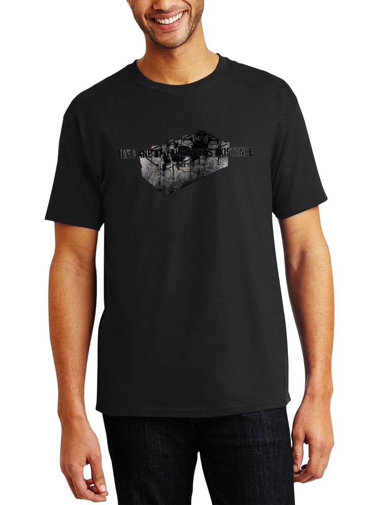 Mens Block Brick Building Toy Foot Pain Comedy Gift Gag Digital Print T Shirt