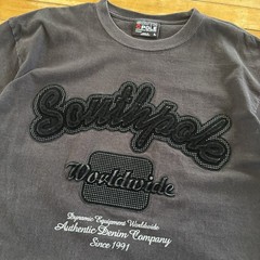 VTG Southpole T-Shirt Mens L Baggy Faded Black Skate Grunge y2k Center Logo