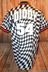 Hudson Outerwear Men’s Checker Pattern Diddy 54 Shark Teeth T Shirt Size XL