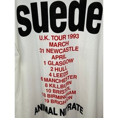 Suede U.K. Tour 1993 Vintage Reprint Single Stitch T-Shirt Screen Starts Tag