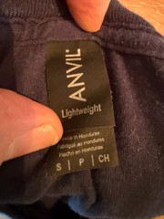 ARRI Anvil Lightweight Blue VISIONARRI Team 100% Cotton T-Shirt Small
