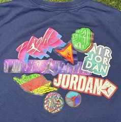 Nike Air Jordan Sticker Mash Shirt Size XL