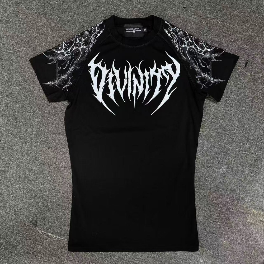 Breathedivinity High Elasticity Fitness Training Compression T-Shirt