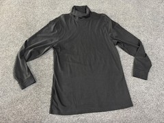 L.L. Bean Shirt Mens LT Black Long Sleeve Turtleneck Tee Cotton Thermal Big Tall